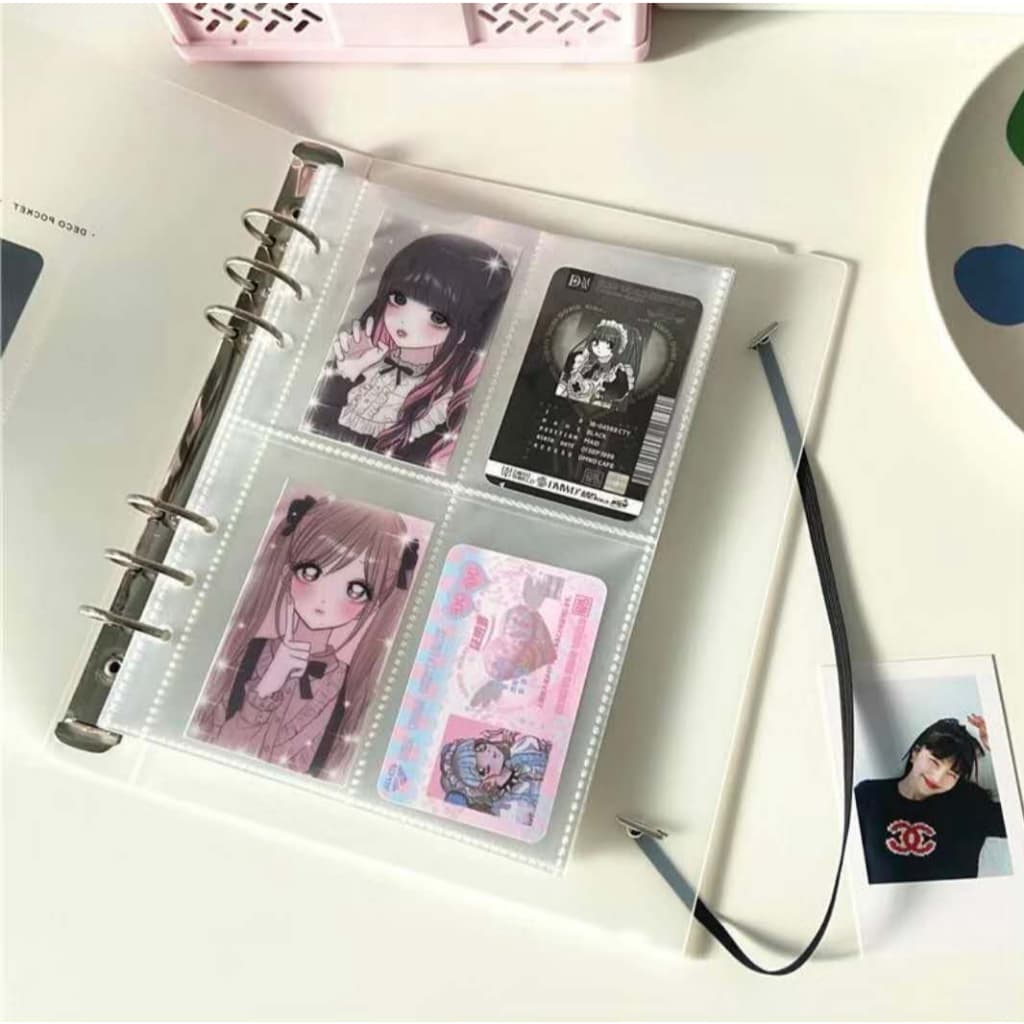 Binder Capa A5 Álbum De Fotos Fotocard Adesivo De Arquivo Ticket Post Fichário