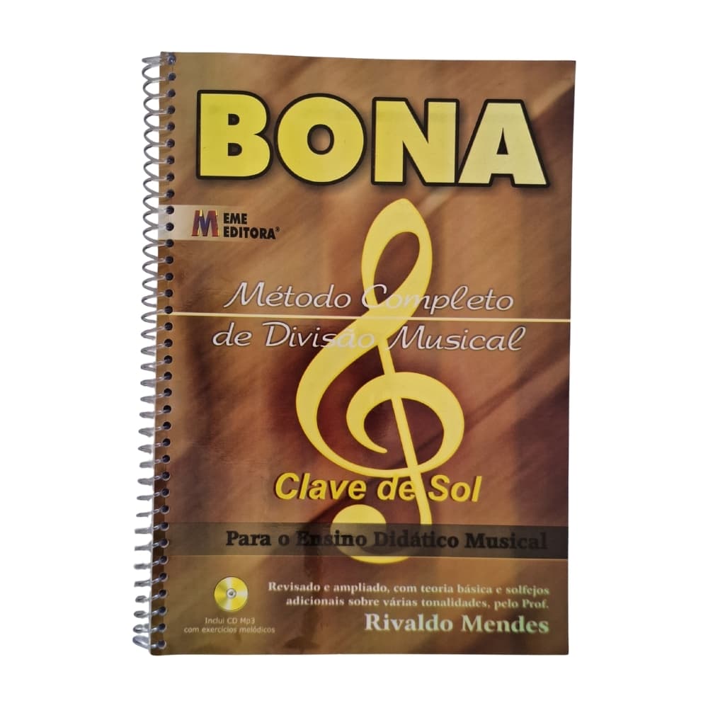 Método Bona Completo Leitura Partitura e Solfejo com QR Code MP3 Grátis p/ Alunos e Professores EME