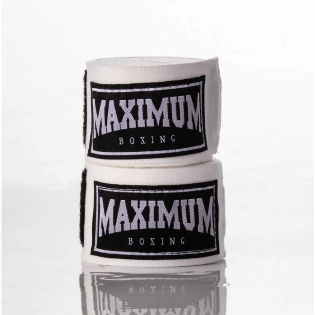 Bandagem Boxe e Muay Thai Maximum Original Branca 3m ou 5m Proteção Profissional