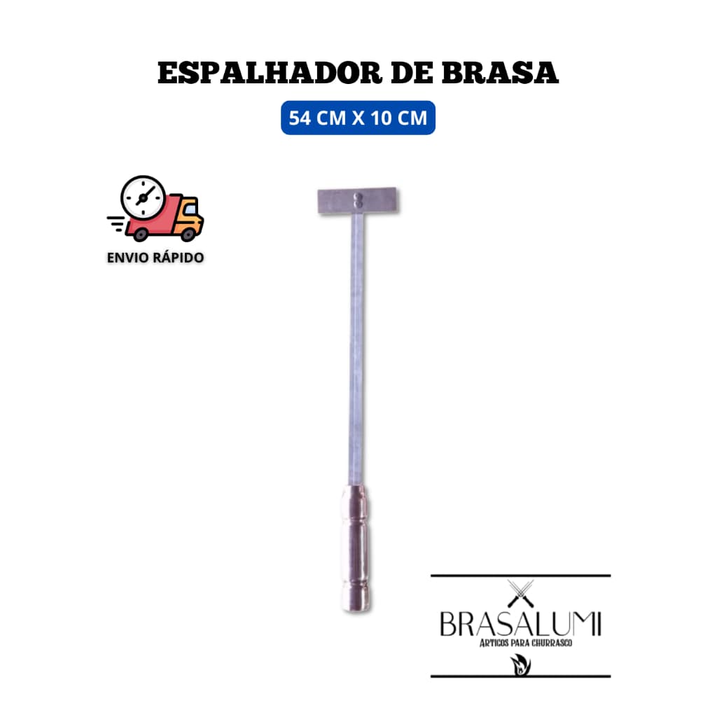 ESPALHADOR DE BRASA 54 CM EM ALUMÍNIO