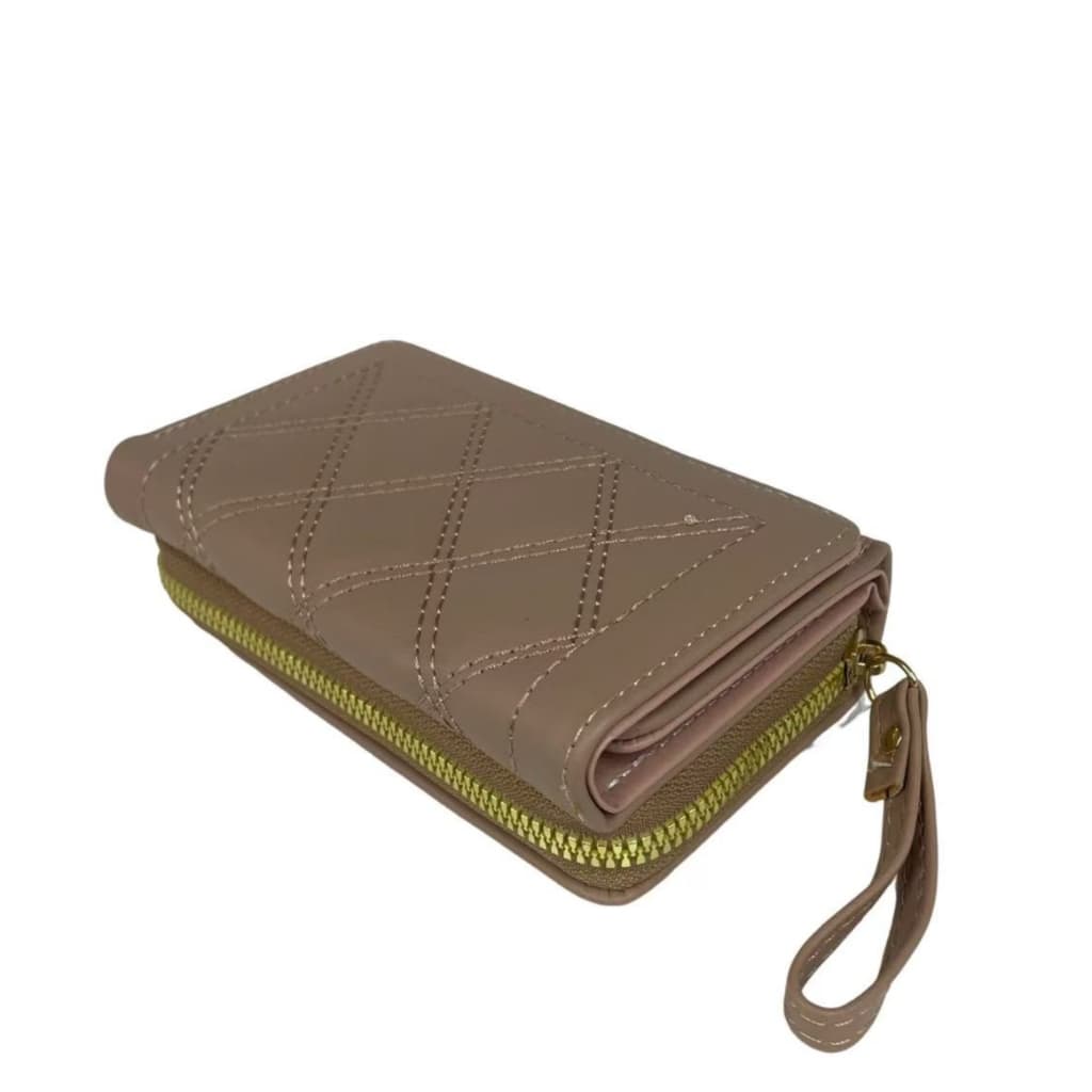 Carteira Feminina Tripla Compacta Multifuncional Com Zíper