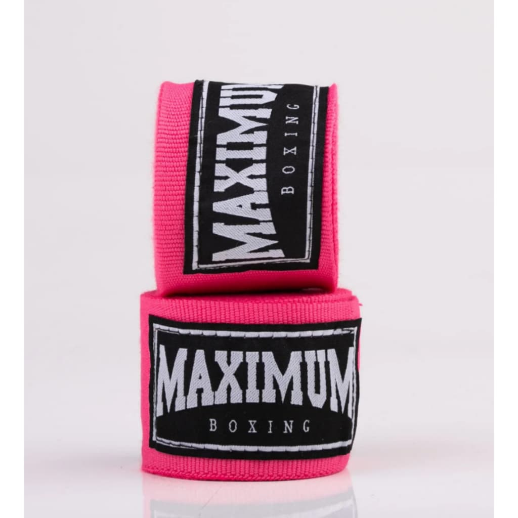 Bandagem Boxe e Muay Thai Maximum Original Rosa 3m ou 5m Proteção Profissional