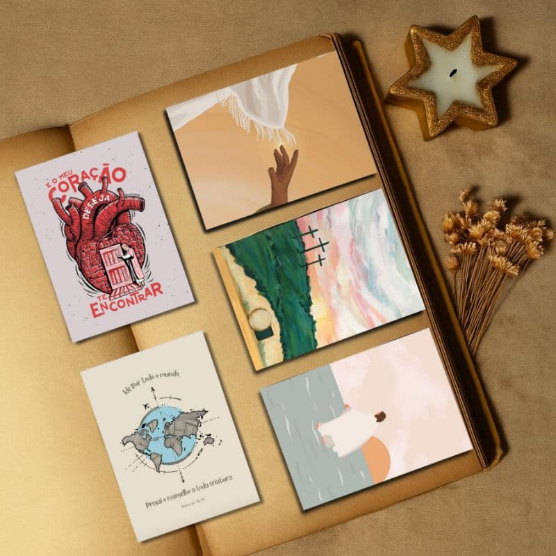 Kit 5 marcadores magnético - Bíblico III