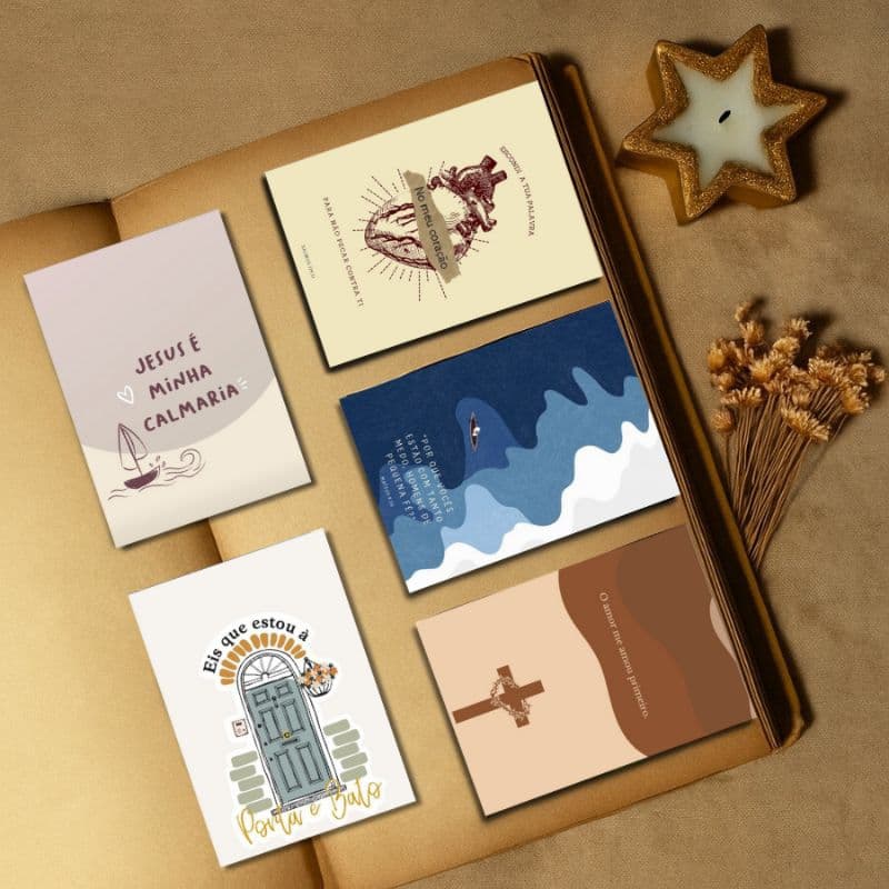 Kit 5 marcadores magnético - Bíblico II