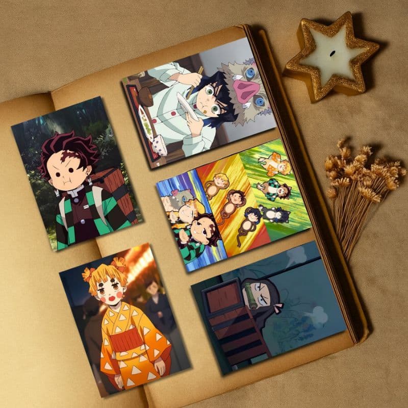 Kit 5 marcadores magnético - Kimetsu no Yaiba