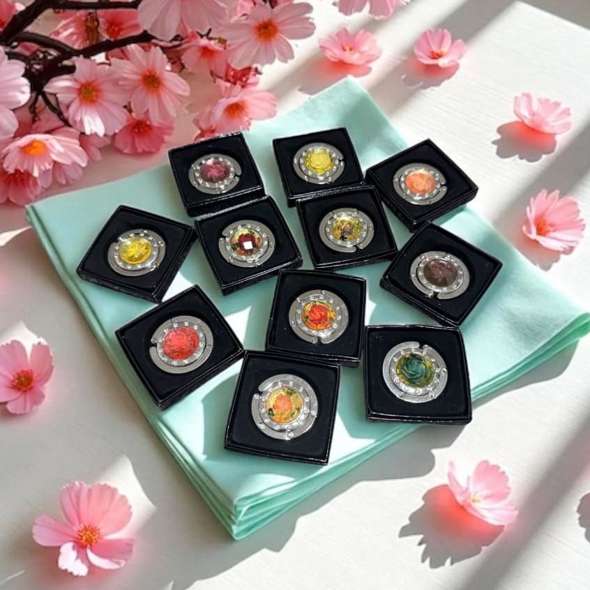 Kit Com 1/3/5 Pçs Suporte Gancho Porta Bolsa Dobrável Portátil De Mesa