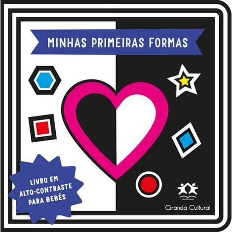 Livro Infantil De Alto Contraste Para Bebês : Preto E Branco | Aprendendo As Palavras Em Inglês  - Capa E Páginas Duras