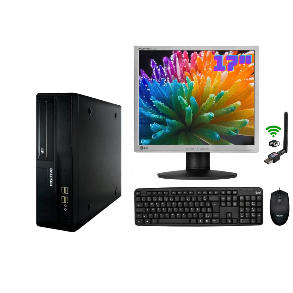 Computador Completo Intel Core i3 de 3ª Geração 8gb Ram Ddr3 500gb hd Tela 17" Teclado Mouse