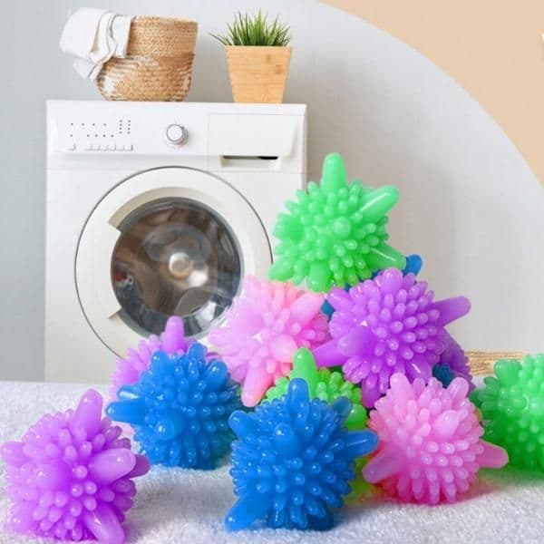 Kit 12 Esferas Mamonas Bate Roupas Para Maquina De Lavar
