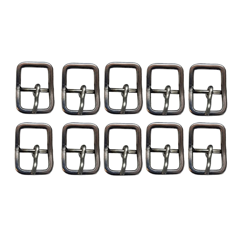 Kit com 10 Fivela Canoa em Inox 1,5 cm