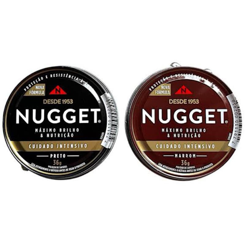 Kit com 2 Nugget Pasta para Calçado 36g (unid.) Preto ou Marrom