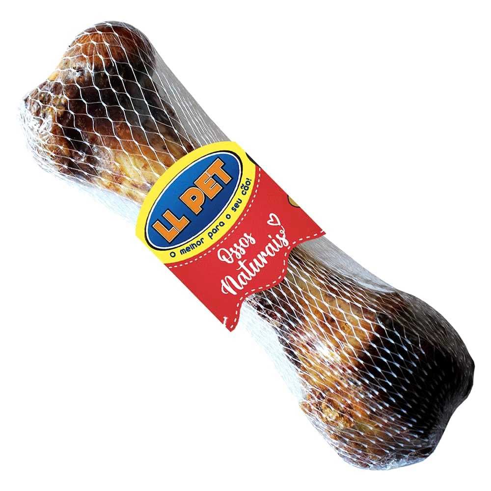 Osso Desidratado Petisco Pet Fêmur Suino 100% Natural Defumado  Para Cães