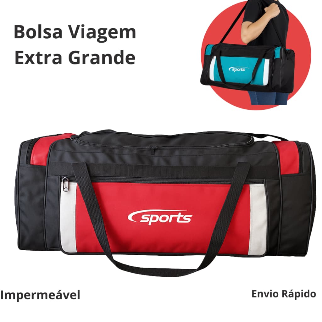 Mala Bolsa de Viagem Gigante Reforçada Imperméavel