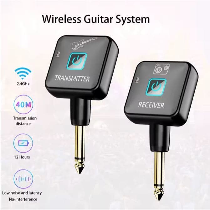 Receptor E Transmissor De Guitarra Sem Fio 2.4g De 8 Canais com Led Promoção