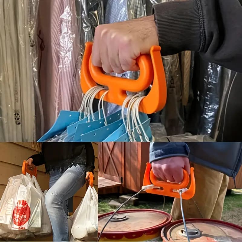 Kit 2 Peças Carregador De Sacola Pegador