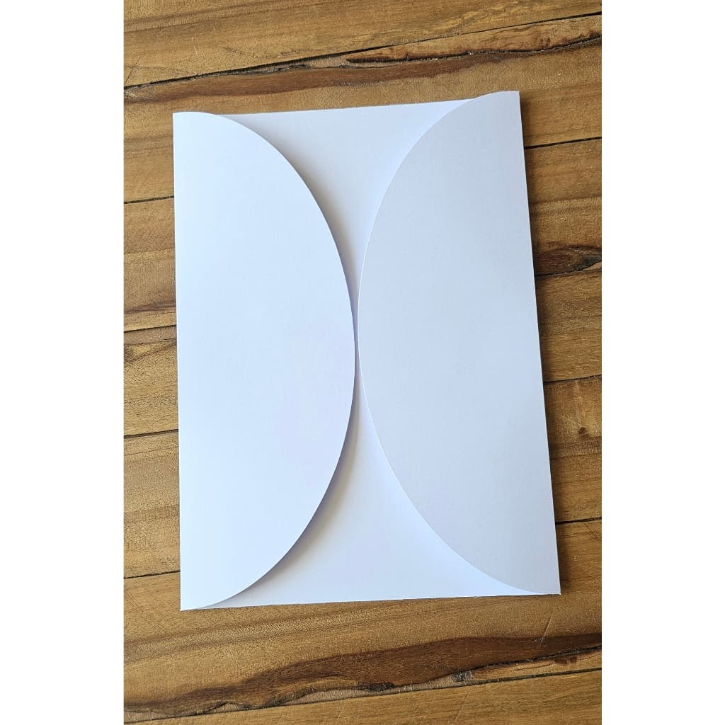 Envelope Redondo 15x21cm - 30 peças Branco Liso Fosco 180gr para Convite de Casamento Barato