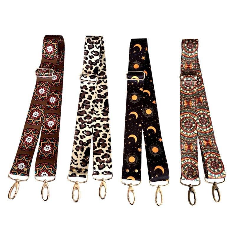 Alça Chic Transversal Estampada 4cmx1.30m