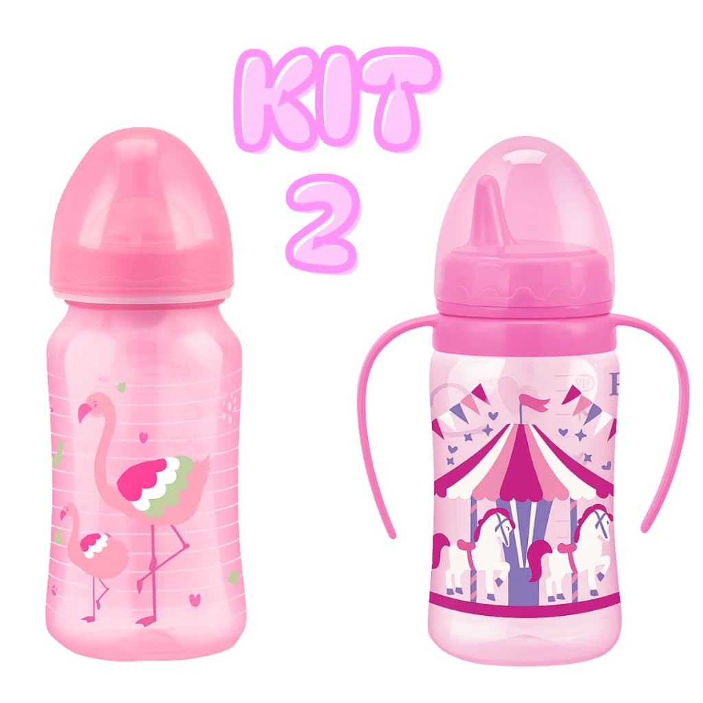 2 Copos Para Bebê - Bico Silicone