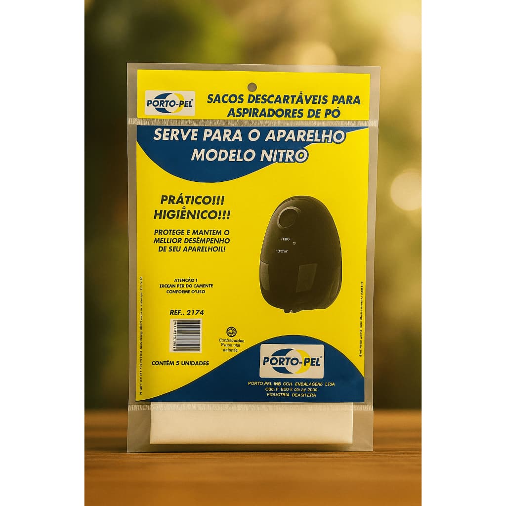 3 Sacos de Aspirador de Pó p/ Compacteo COM 1 | Nitro Niti 1300W | Nitro Nit2 1400W | Arno Nitro