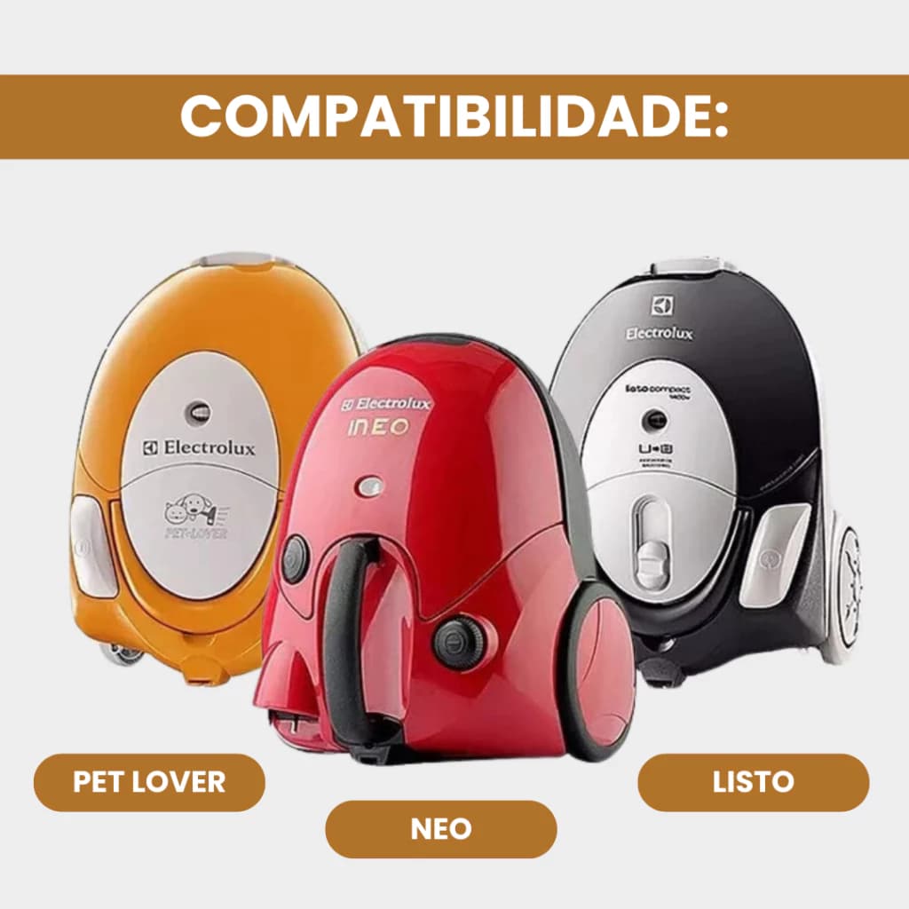 Saco de Aspirador de Pó Listo, Pet Lover e Neo Kit