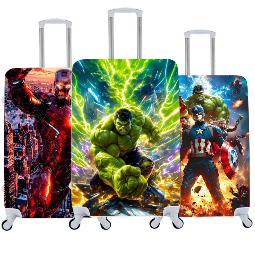 Capa de Mala Heróis Estilo e Proteção para Suas Viagens