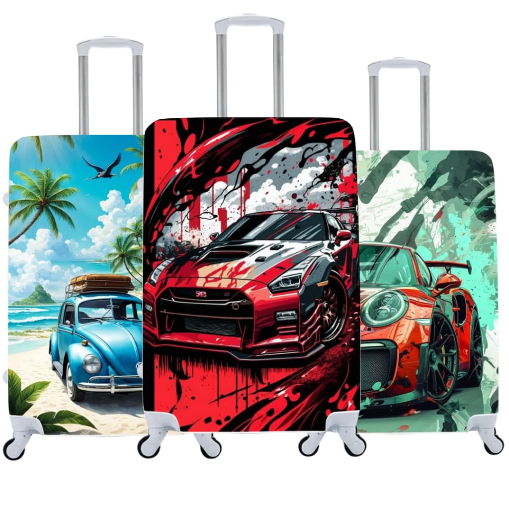 Capa de Mala Carros Estilo e Proteção para Suas Viagens 02