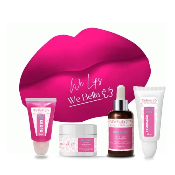 BELLA LIPS HIDRAGLOSS WE BELLA SERUM COLORAÇÃO ESFOLIANTE OU GLOSS