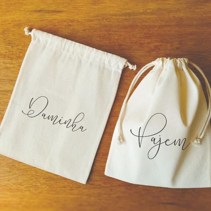 Saquinho Algodão Pajem e Daminha