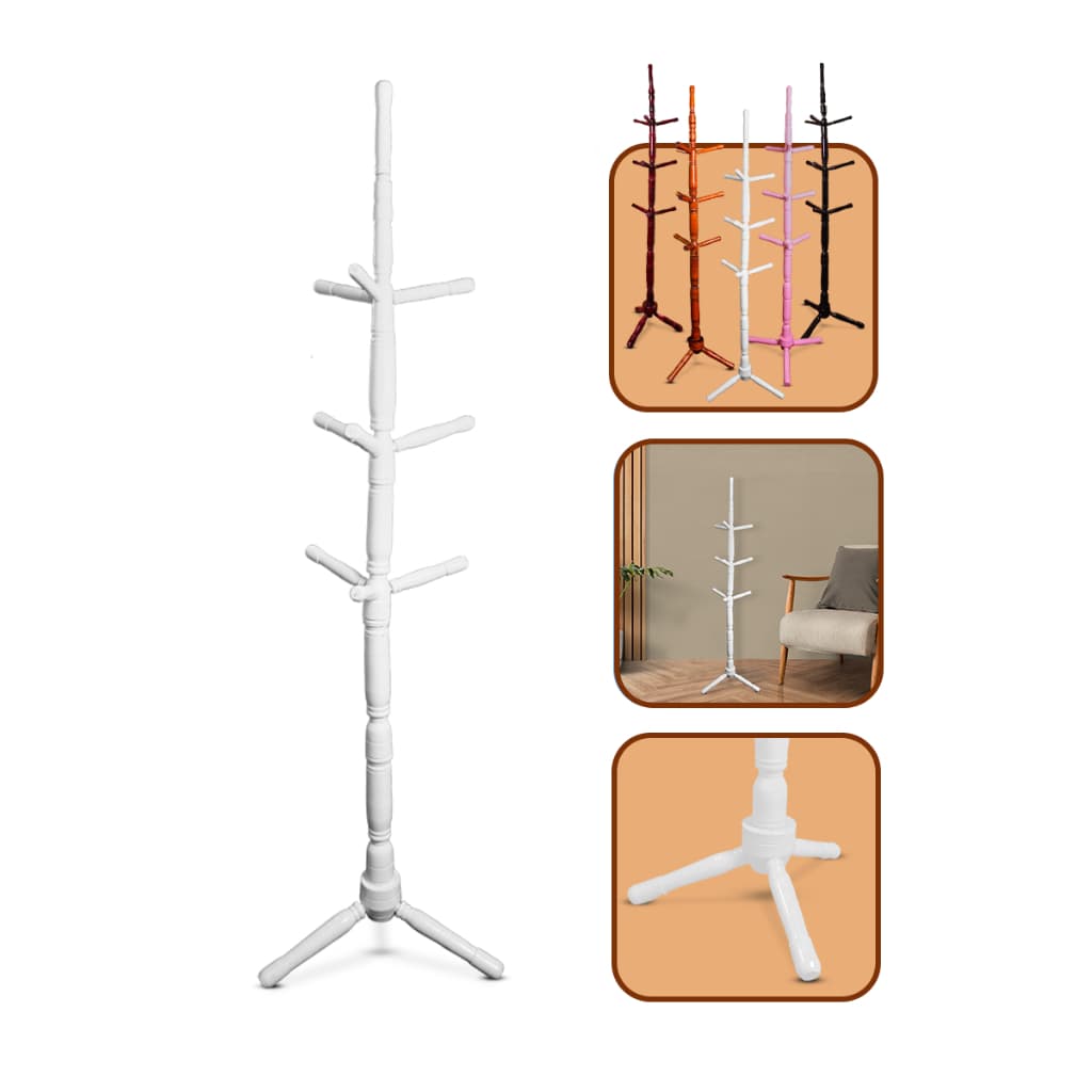 Mancebo Cabideiro de chão Madeira Arara De Roupas 9 Ganchos ARARA DE ROUPA CABIDEIRO DE CHÃO Casa