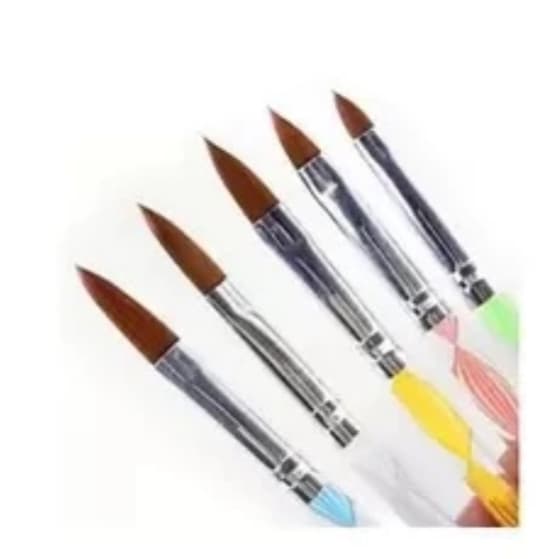 Pincél Porcelana Acrílico Cabo Espira Lingua De Gato Pincél- Unhas