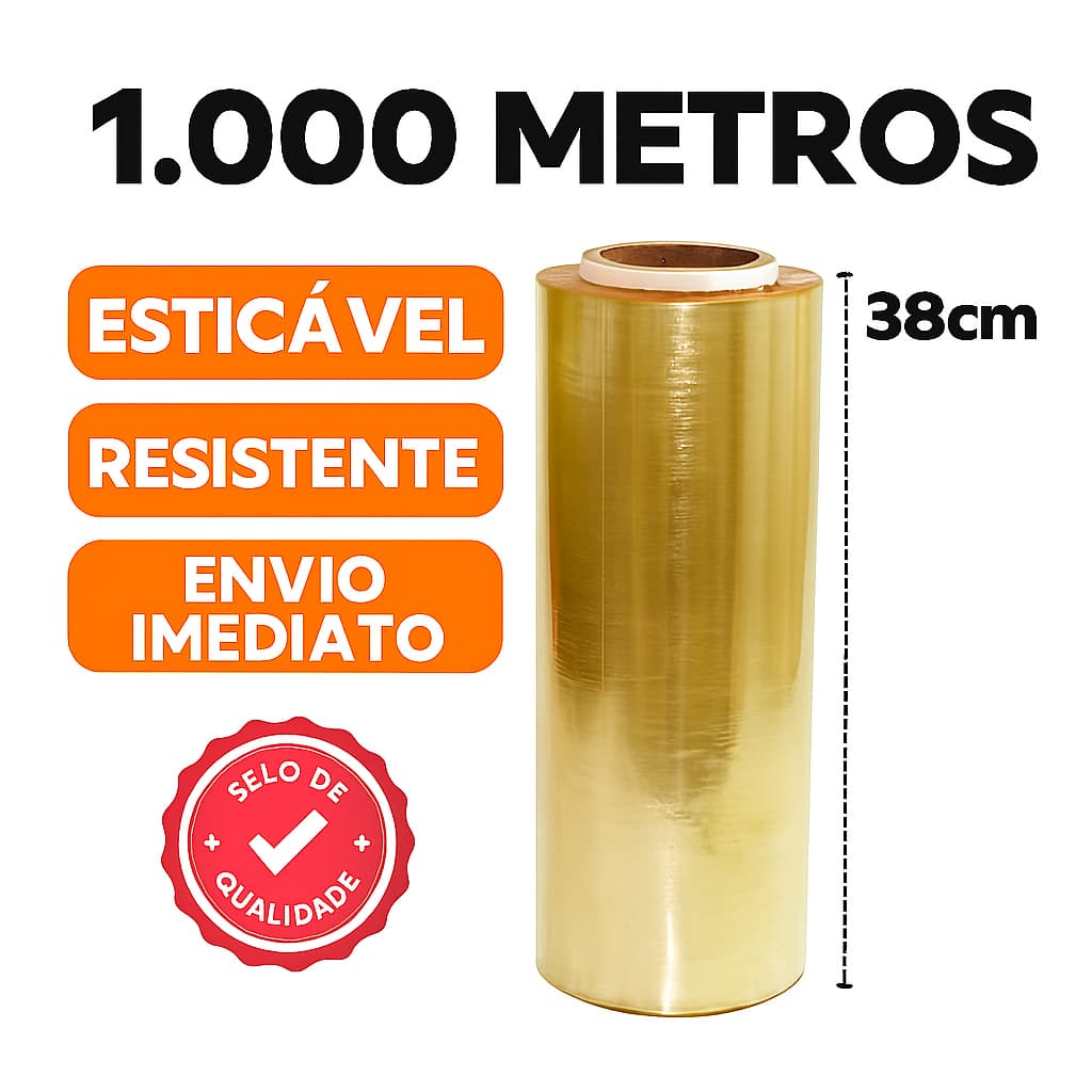 Rolo Bobina Plastico Filme Esticavel Resistente Tattoo Pvc 38x1000 M