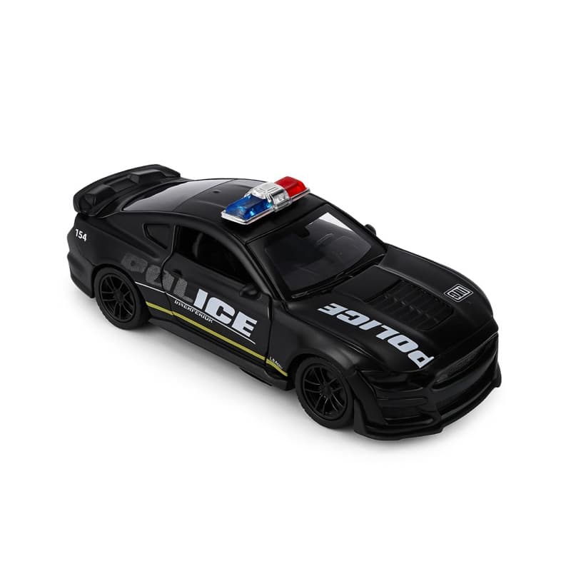 Miniatura Carro de Polícia Interceptor 12cm - Colecionável, Abre Portas Brinquedo para Crianças e Adultos