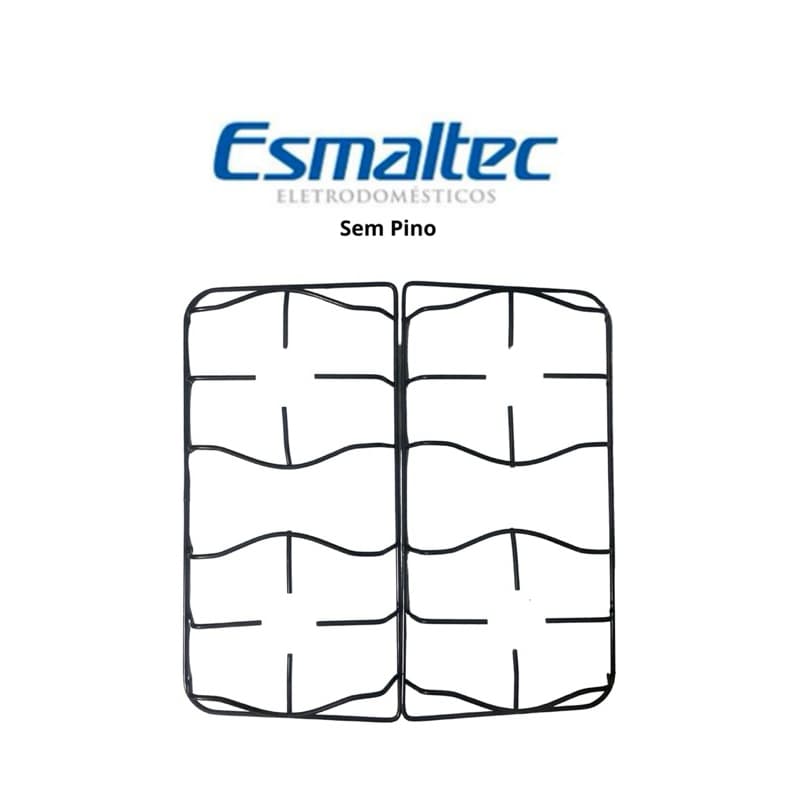 Kit 2 Grelha Trempe P/ fogao 4 Bocas Esmaltec Agata Jade Topazio Caribe Bali Ibiza Safira Sem Pino