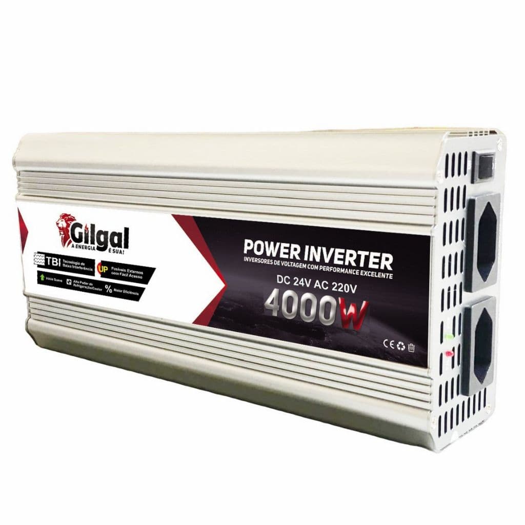 Inversor 4000W 12V p/ 220V Onda Senoidal Pura Solar Off Grid Motorhome Camping Freezer Bivolt