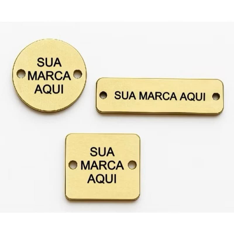 20/30/50 Etiqueta Personalizada em Acrílico Espelhado