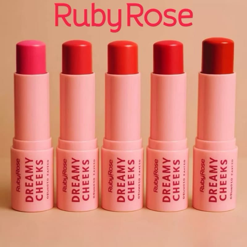 Lançamento Blush Cremoso Stick Dreamy Cheeks Linha Rosa - Ruby Rose - MAQUIAGEM