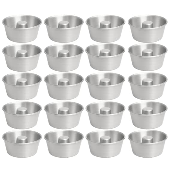 Kit Mini Formas Alumínio Nº10 200 ML Ideal Para Mini Bolo Vulcão Quindim Pudim