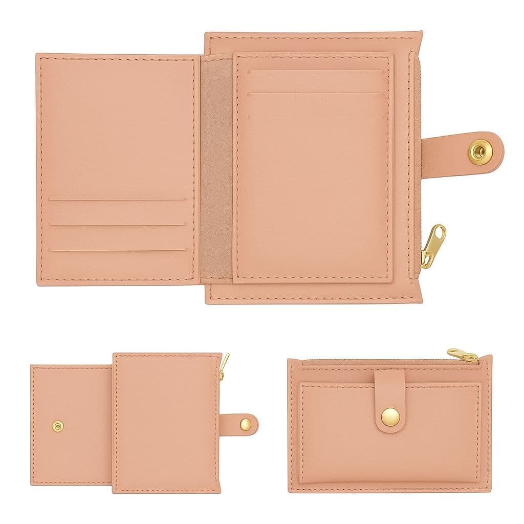 Moda Feminina Carteira Multifuncional Botão De Pressão Bolsa De Moedas  Lançamento