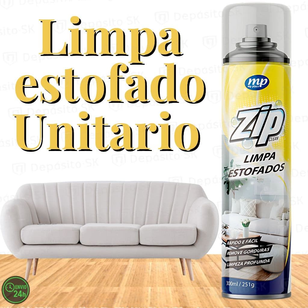 Espuma Para Limpeza de Estofados Spray Zip Clean 300ml/251g
