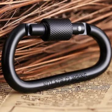 Mosquetão Trava Rosca De Alumínio