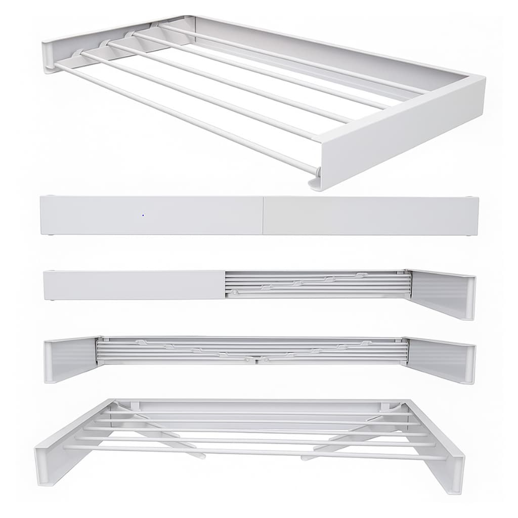 Varal Mágico Retrátil Ideal para Apartamentos e Casas Pequenas Prático Moderno e Menos Espaço