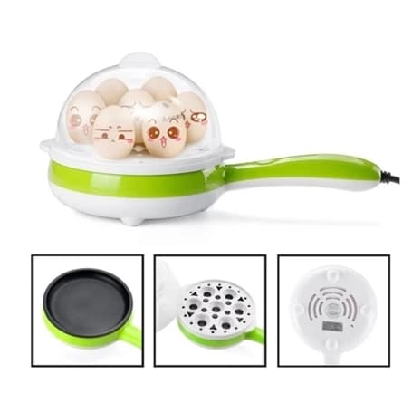Maquina Eletrica Cozedor de Ovos Portátil Elétrico Cozinha à Vapor Egg Cooker