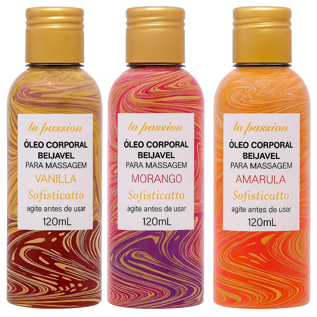 OLEO PARA MASSAGEM CORPORAL SENSUAL TÂNTRICA LA PASSION