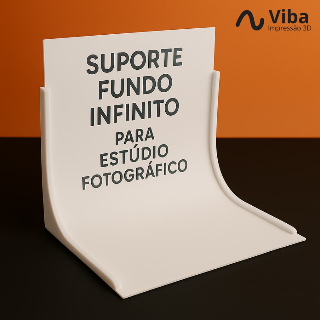 Par de Suporte Fundo Infinito para Estúdio Fotográfico Fotos Profissionais de Produtos A4 Cartolina