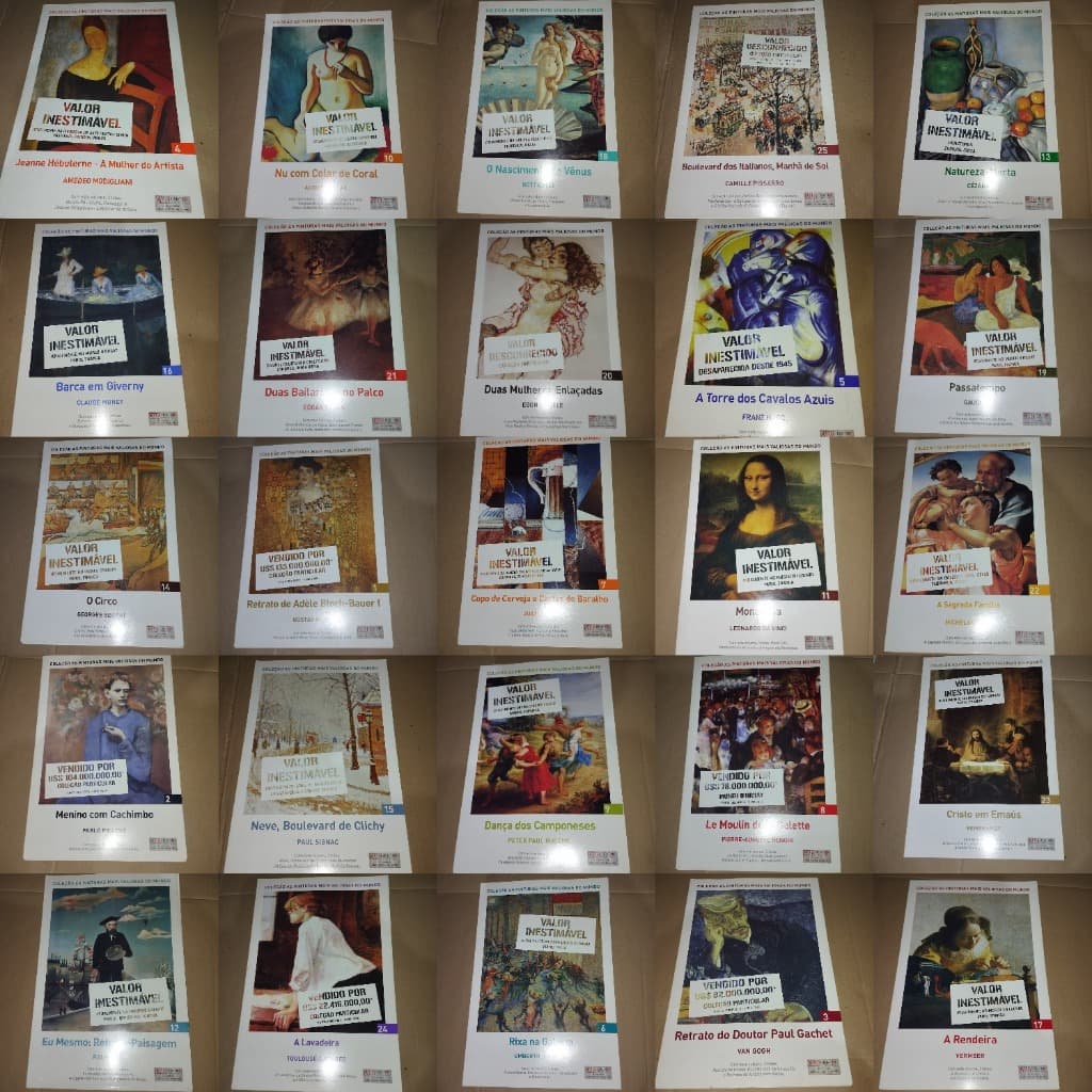 Coleção Pinturas mais Valiosas do Mundo revista Caras