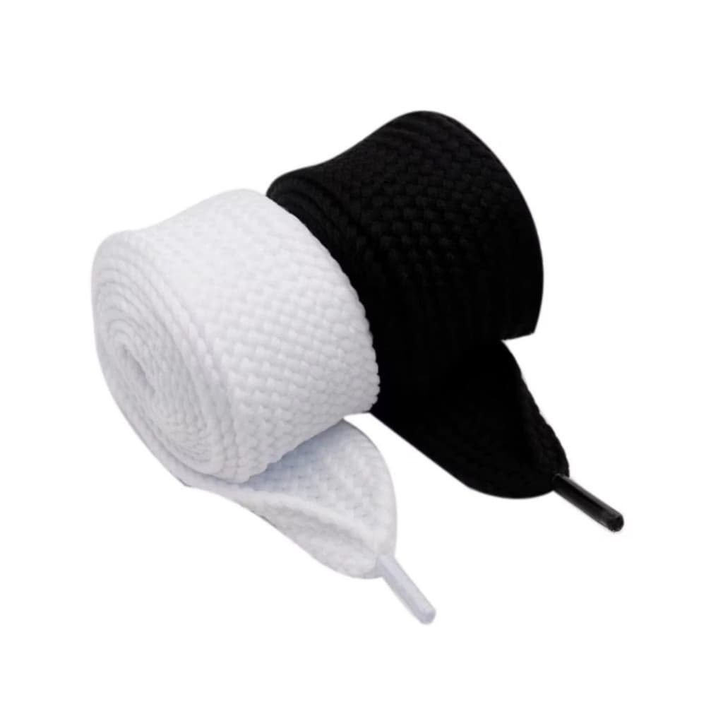 Kit 2 Par de Cadarço Para Tênis Largo Grosso Estilo Bboy Skatista Street Urbano Diversas Cores