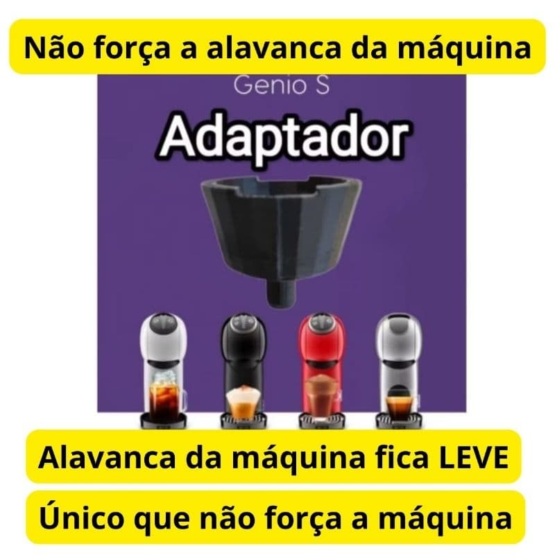 Adaptador da Cápsula 3 Corações na Cafeteira Dolce Gusto Gênio S Touch Basic Plus e Infinissima