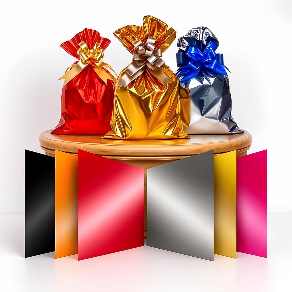 50 Sacos de Presente Metalizados - 10x14 | 15x22 | 15x29 | 20x29 | 25x37 | 30x44 | 35x54 | 45x58