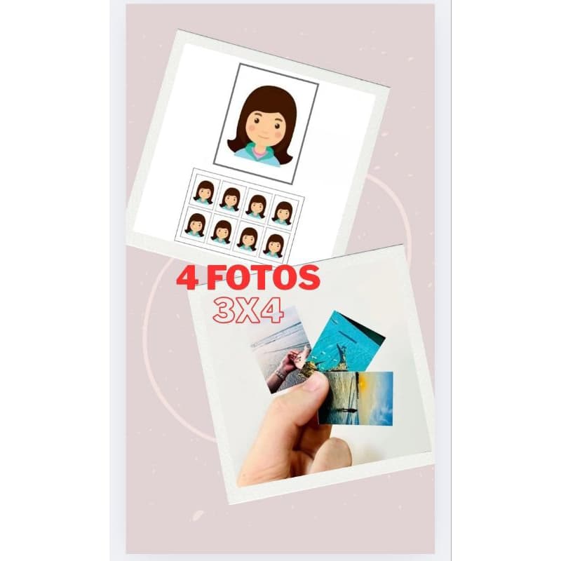 8 Fotos 3x4 Iguais ou Diferentes