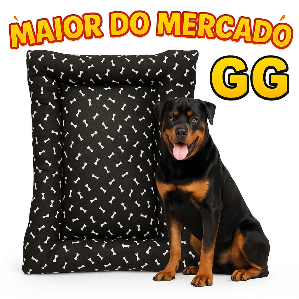 Cama Para Cachorro Com Zíper Reforçada P M G GG Pequeno e Grande Porte Reforçada